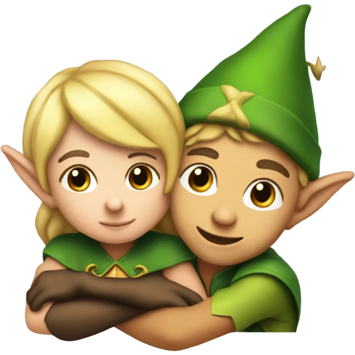 Elf on an elf emoji