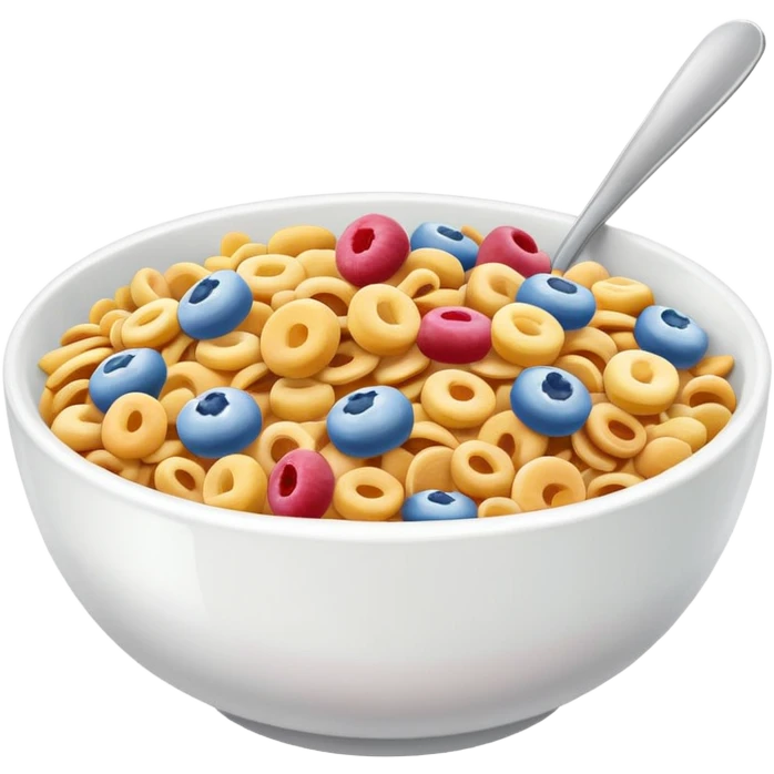 a bowl of cereal, simple, clear emoji