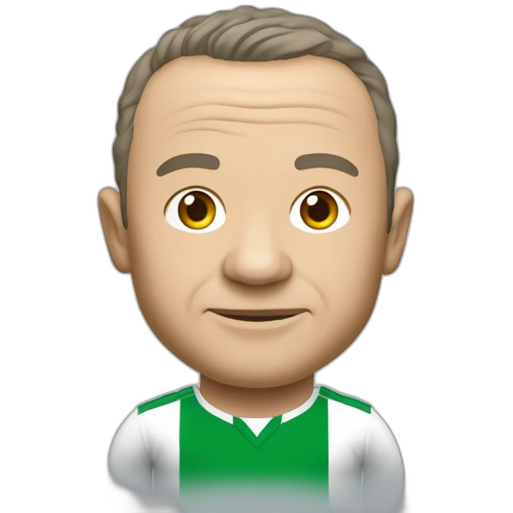 Jean Michel aulas with as saint Étienne shirt emoji