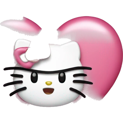 In love hello kitty  emoji
