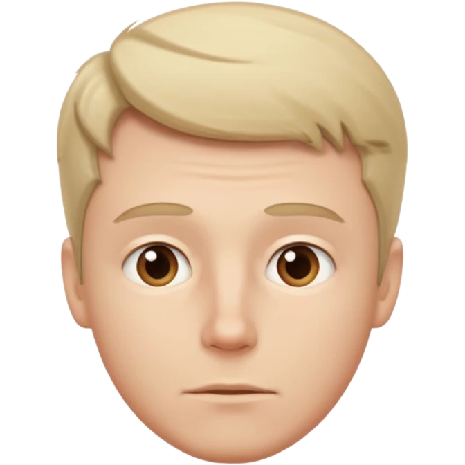 white guy looks up thoughtfully emoji