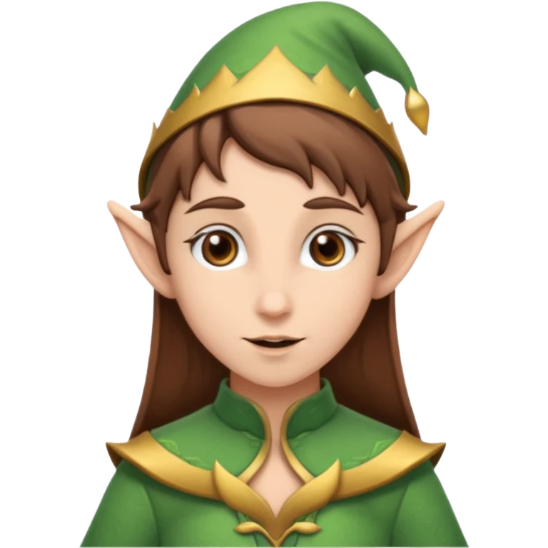 elf with brown hair emoji