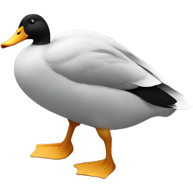 Duck with short hair emoji