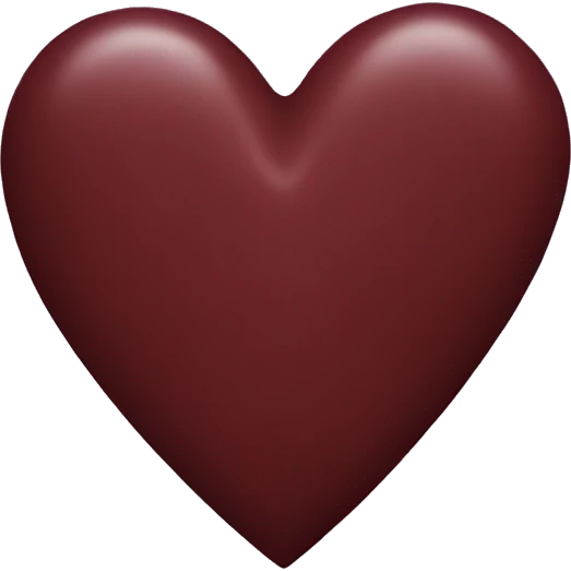 maroon heart emoji