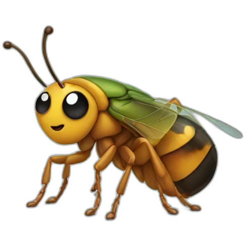 smiling bug emoji