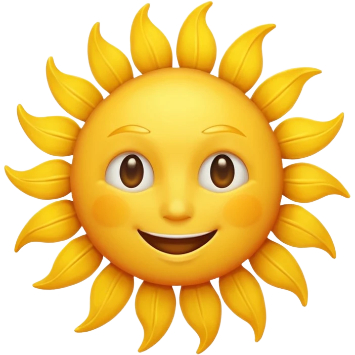 smiling sun emoji