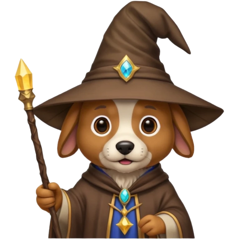 Dog wizard emoji