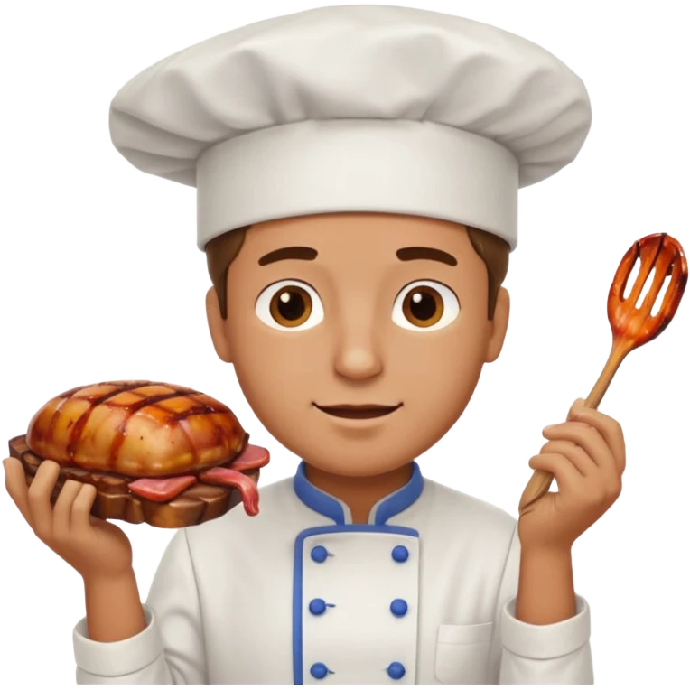 Guy having sex with bbq meat emoji