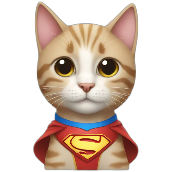Super man cat emoji