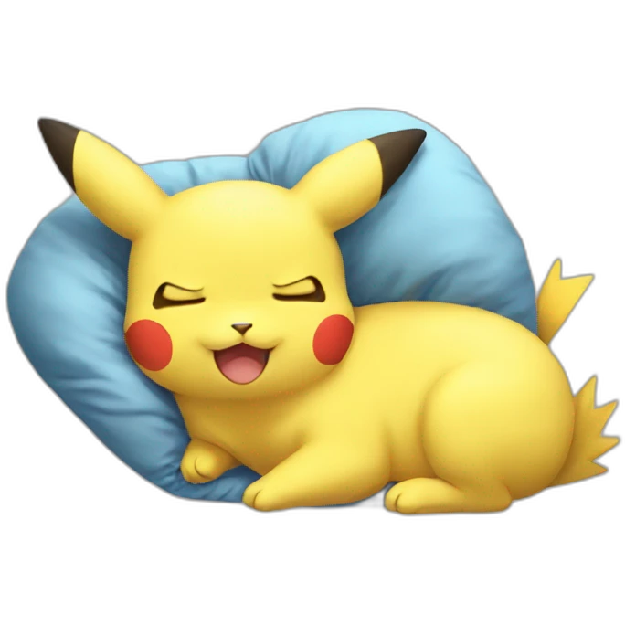 Pikatchu sleep emoji
