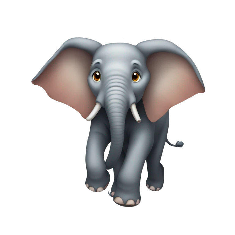 A flying elephant  emoji