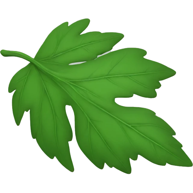  green falling leavs  emoji