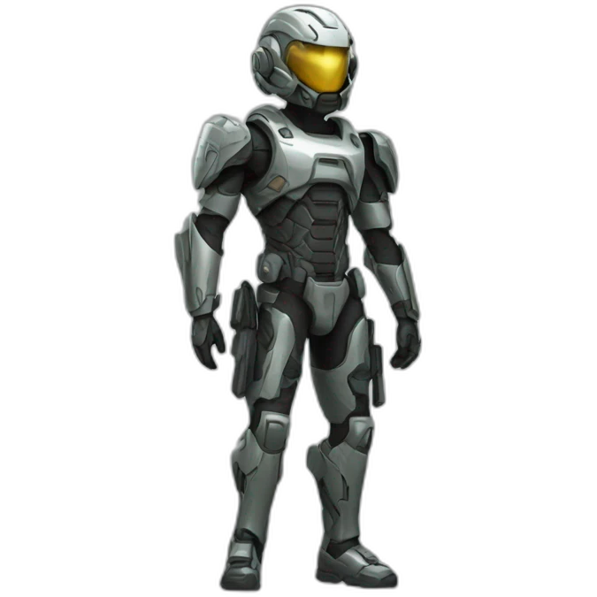 Cybernetic soldier emoji