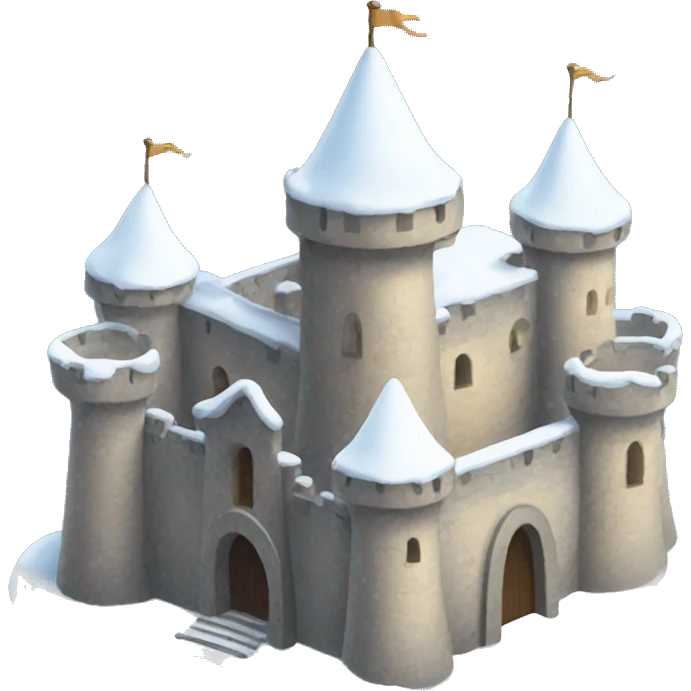 Snow covered castle  emoji