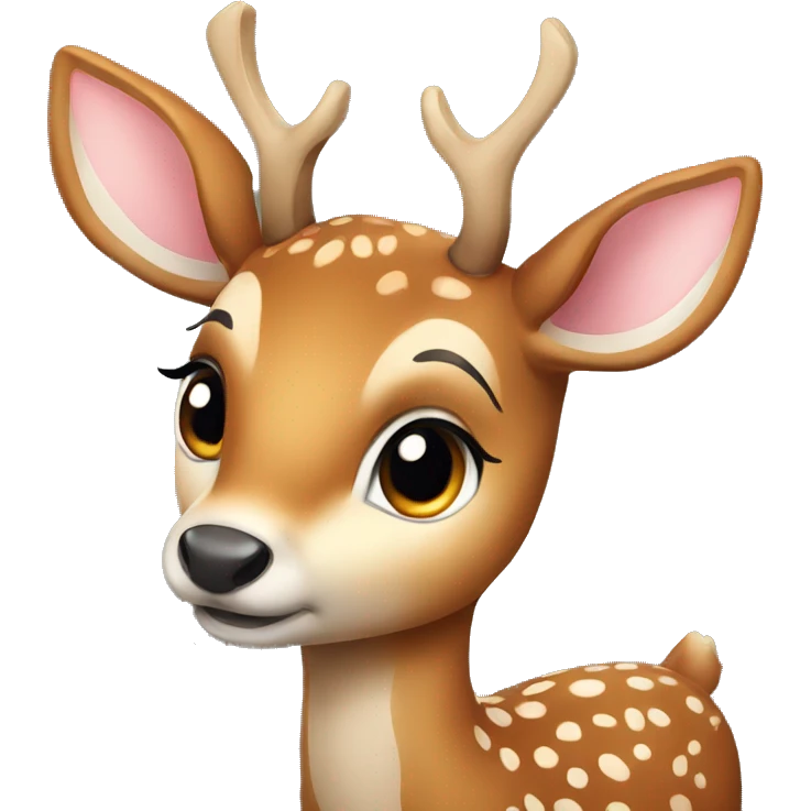 a cute deer emoji
