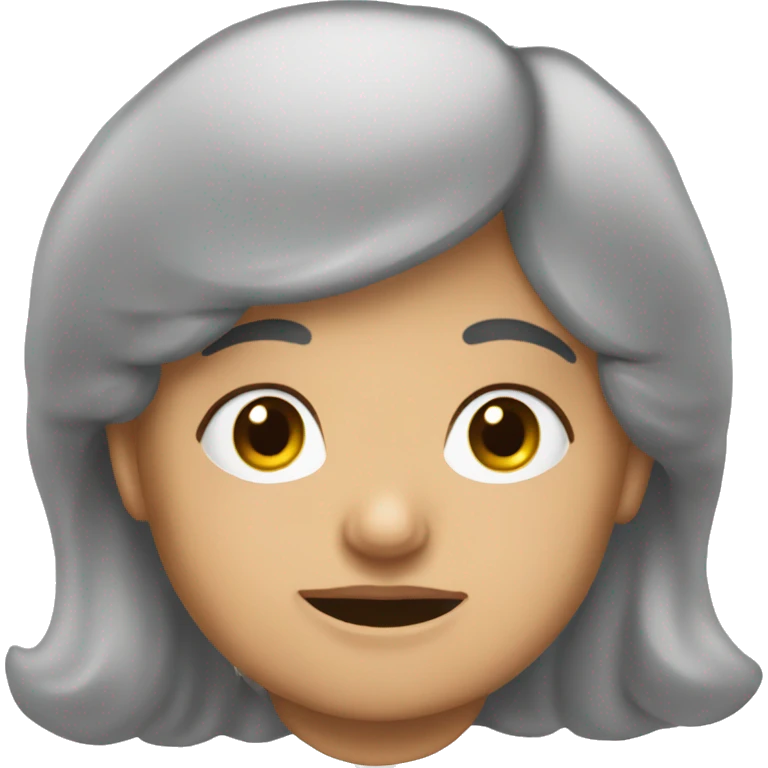 babcia z długimi włosami emoji