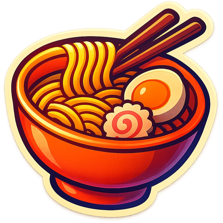 라면 (ramen) emoji emoji