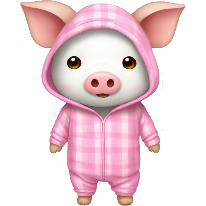 Cerdito con pijama emoji