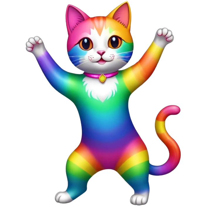 rainbow cat dancing emoji