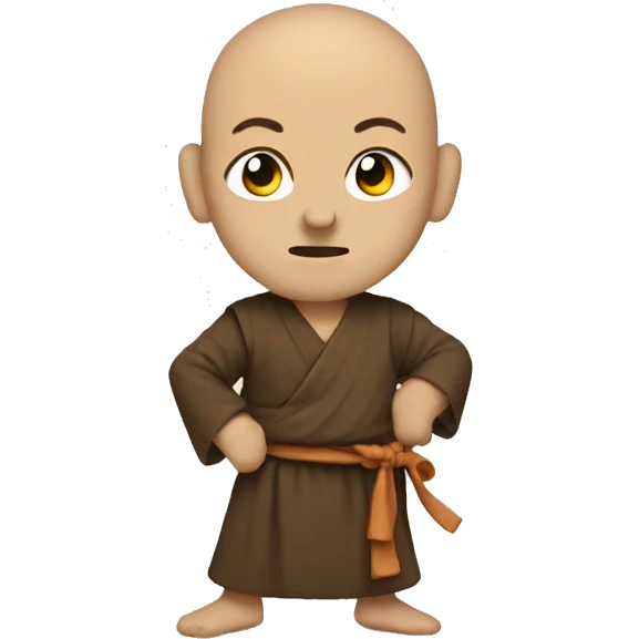 a fighting monk emoji