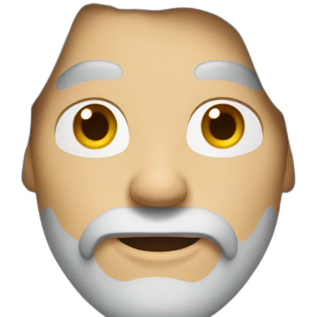 White man with long gray hair emoji