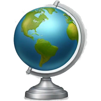Silver globe emoji