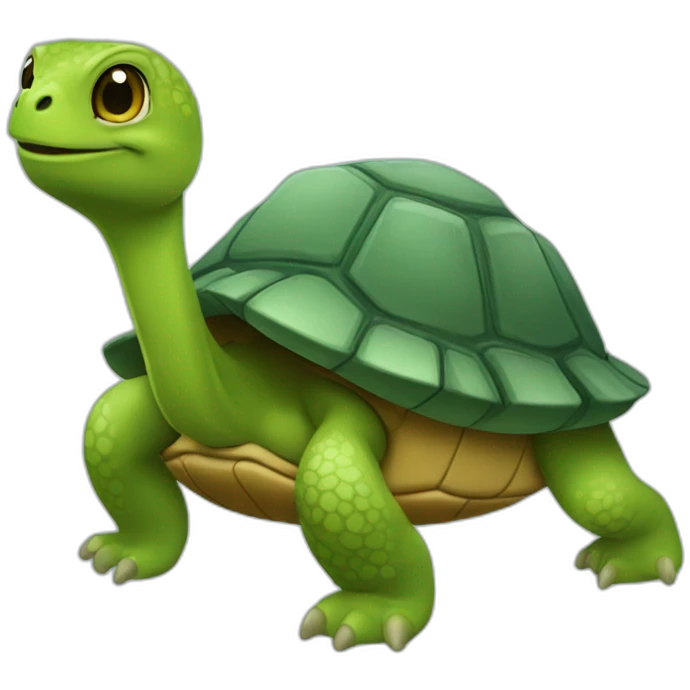 Loutree sur tortue emoji