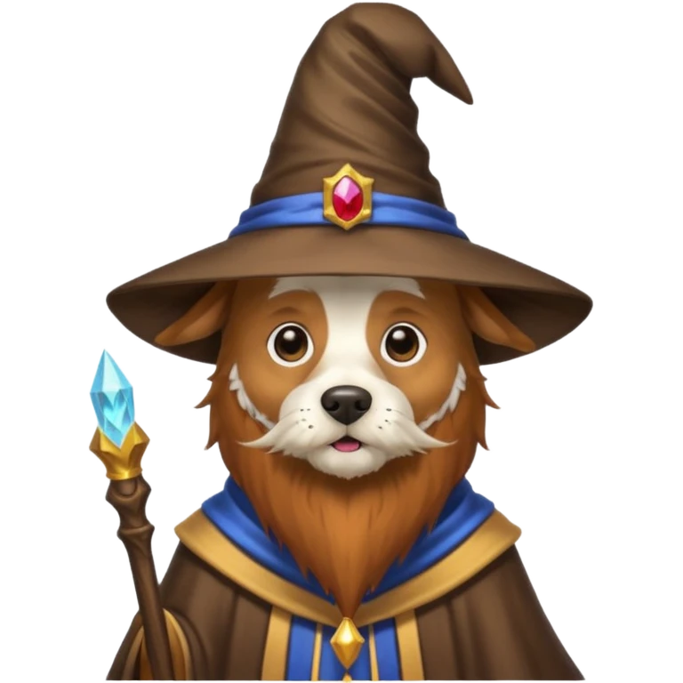 Dog wizard emoji