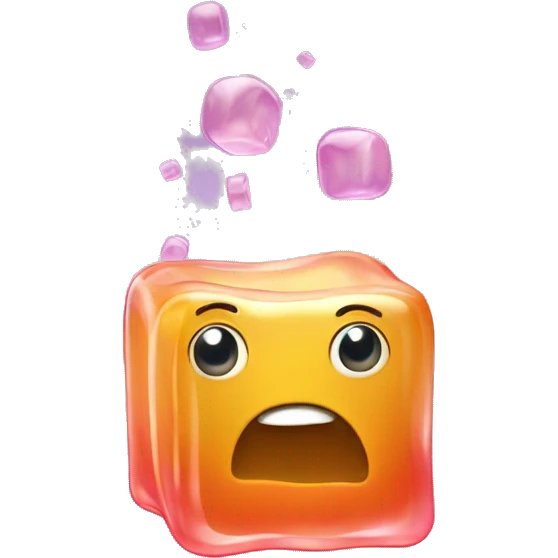 wobbly square jelly emoji