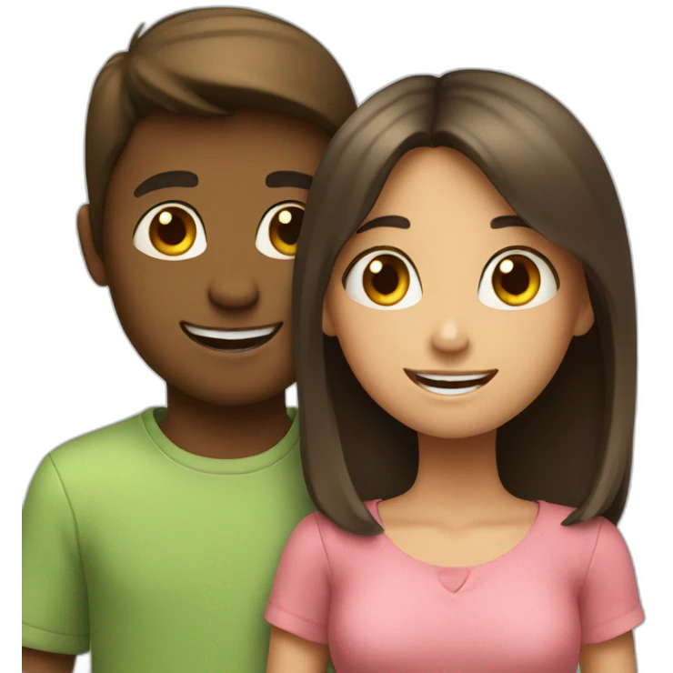 Boy saying hi to a girl  emoji