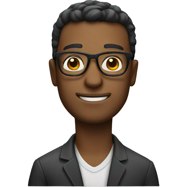 man wearing glasses
 emoji
