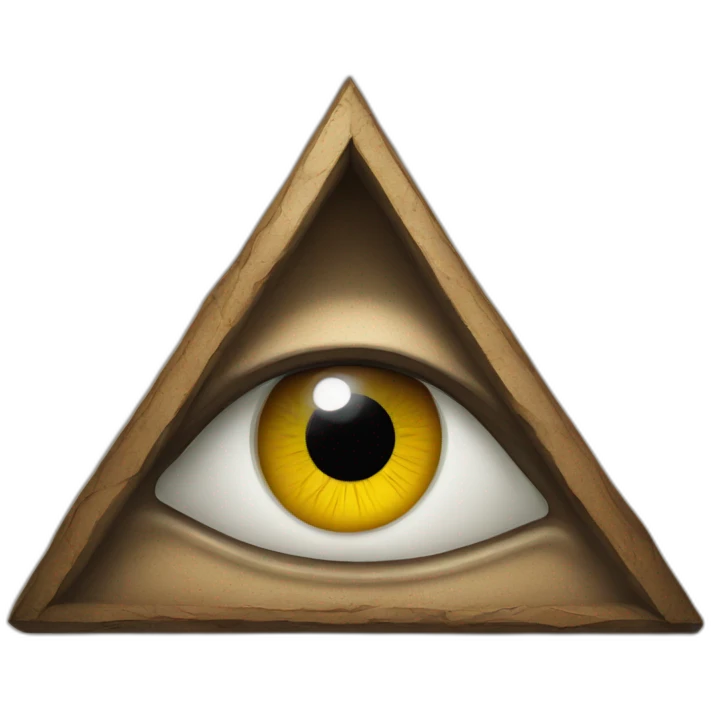eye in a triangle, sign of the Masons emoji