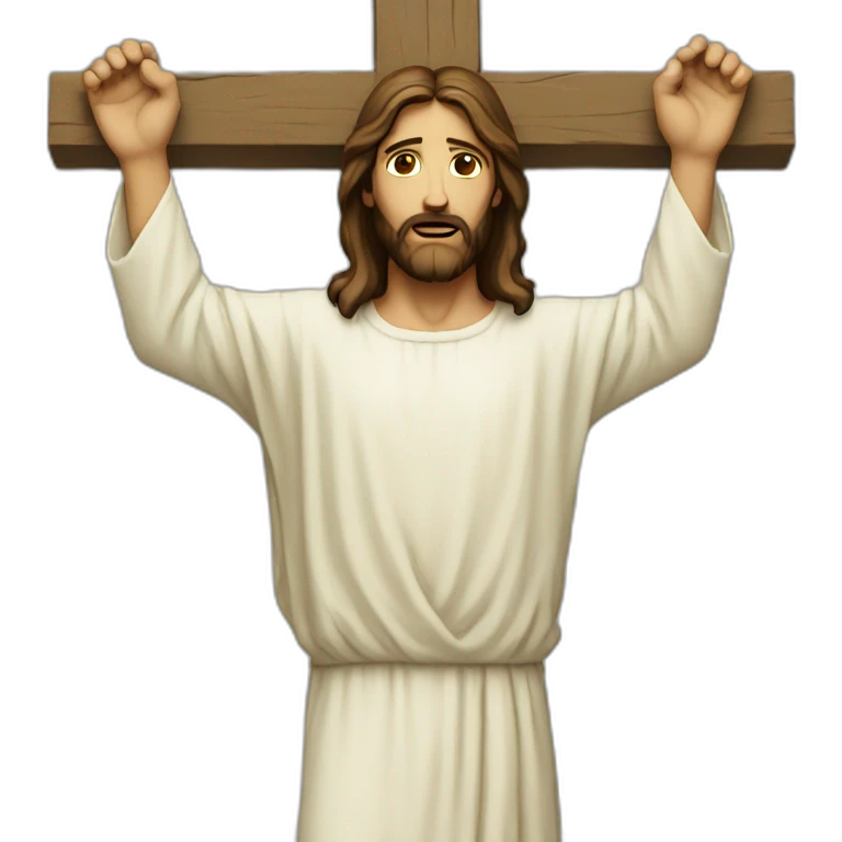 Jesus on the cross emoji