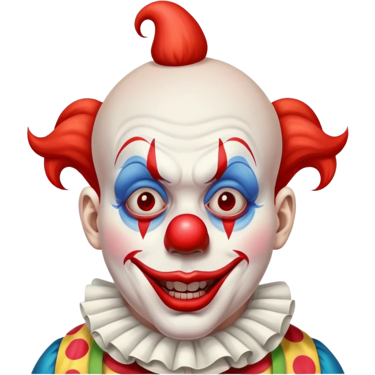 Ugly clown emoji