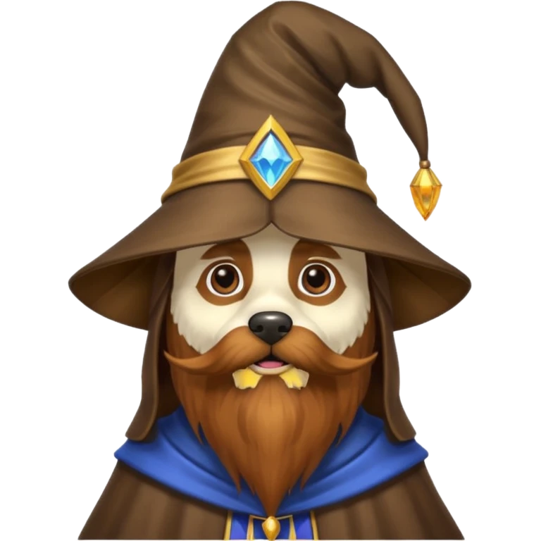 Dog wizard emoji