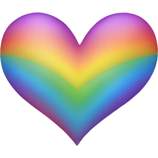 Rainbow heart emoji