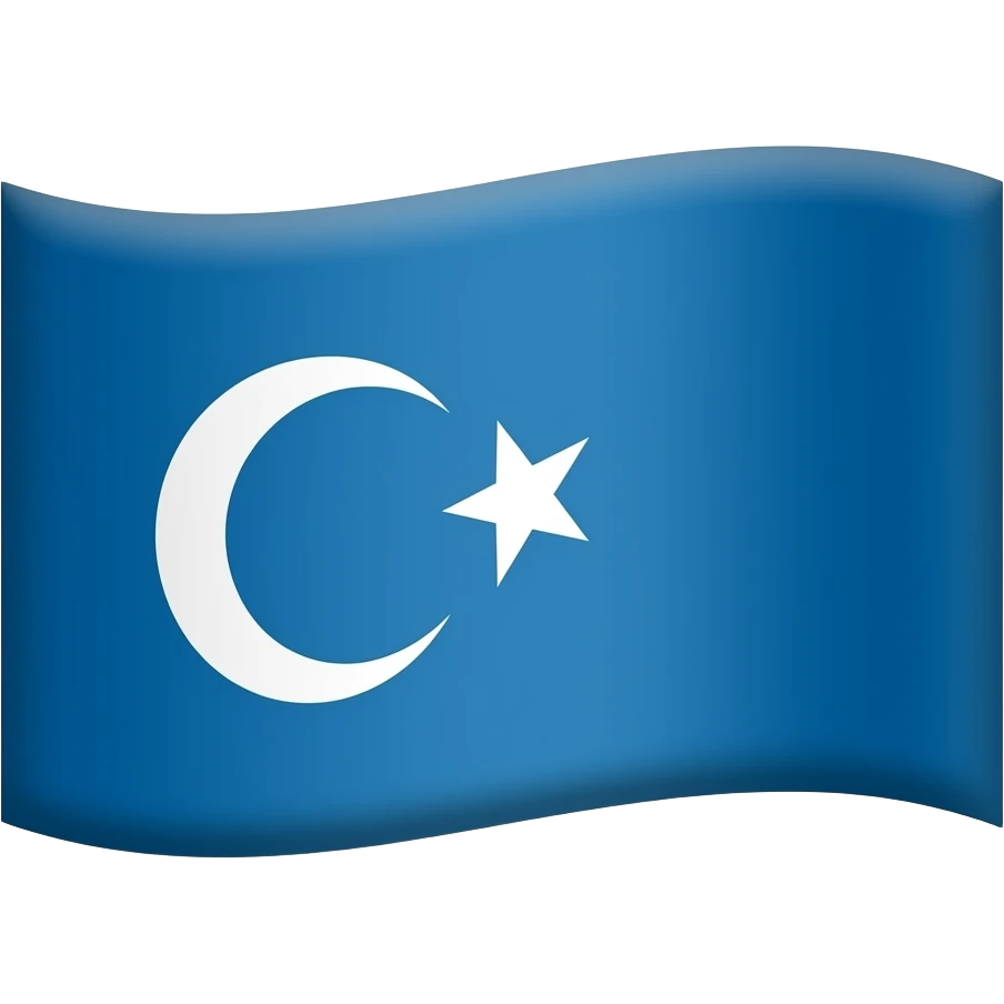 Blue turkey flag emoji
