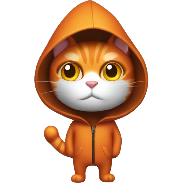 Orange cat robber emoji