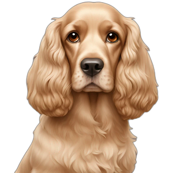cocker spaniel and man emoji