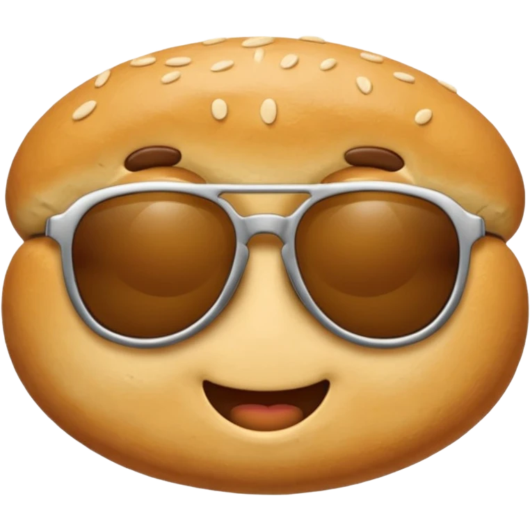 dough emoji wearing cool sunglasses emoji