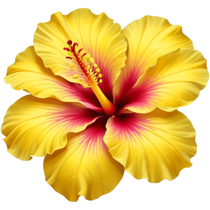 Yellow hibiscus  emoji