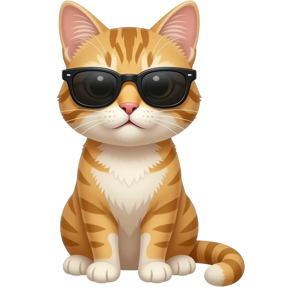 Cat wearing sunglasses emoji