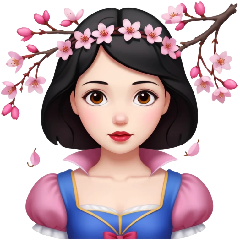 snow white cherryblossom emoji
