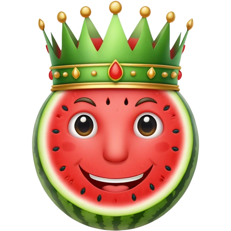 Watermelon king emoji
