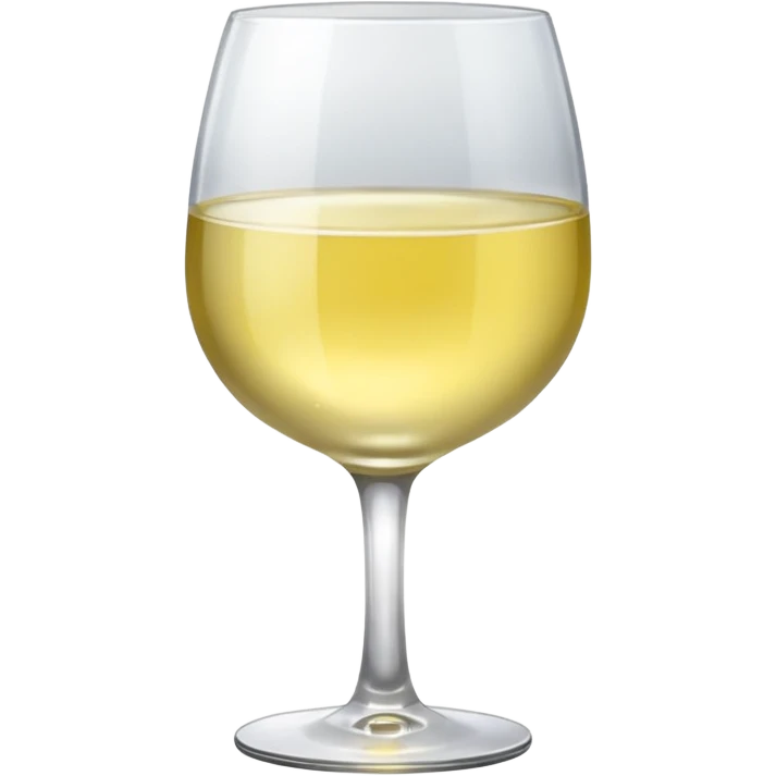 glass of light white wine  emoji