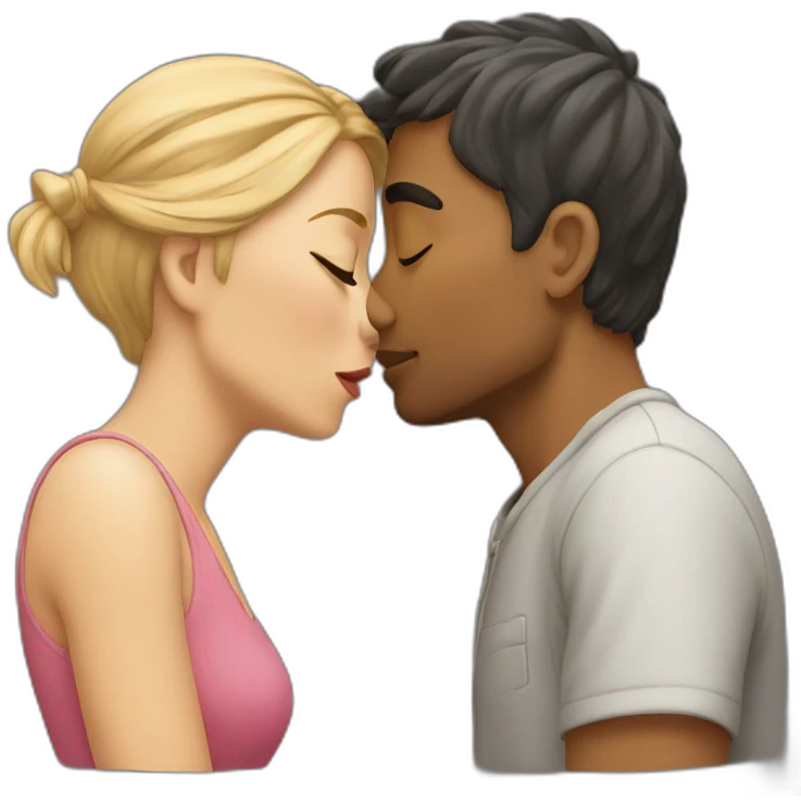 Femal couple kising emoji