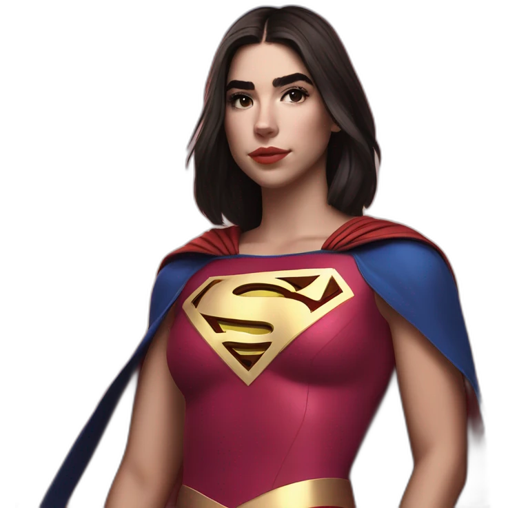 Dua Lipa as Supergirl emoji