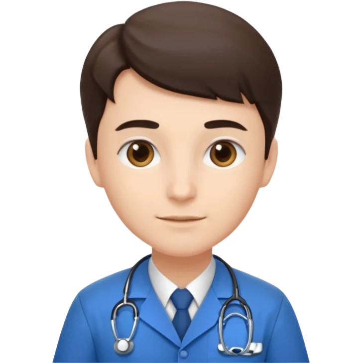 blue uniformed doctor emoji