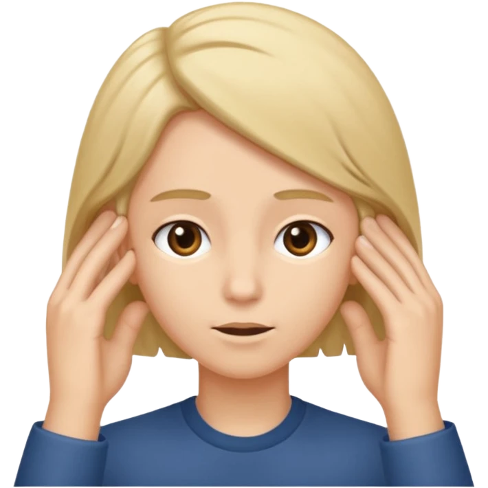 Emoji tucking hair behind their ear emoji