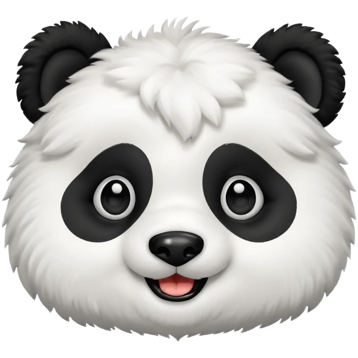 A panda as a dog emoji